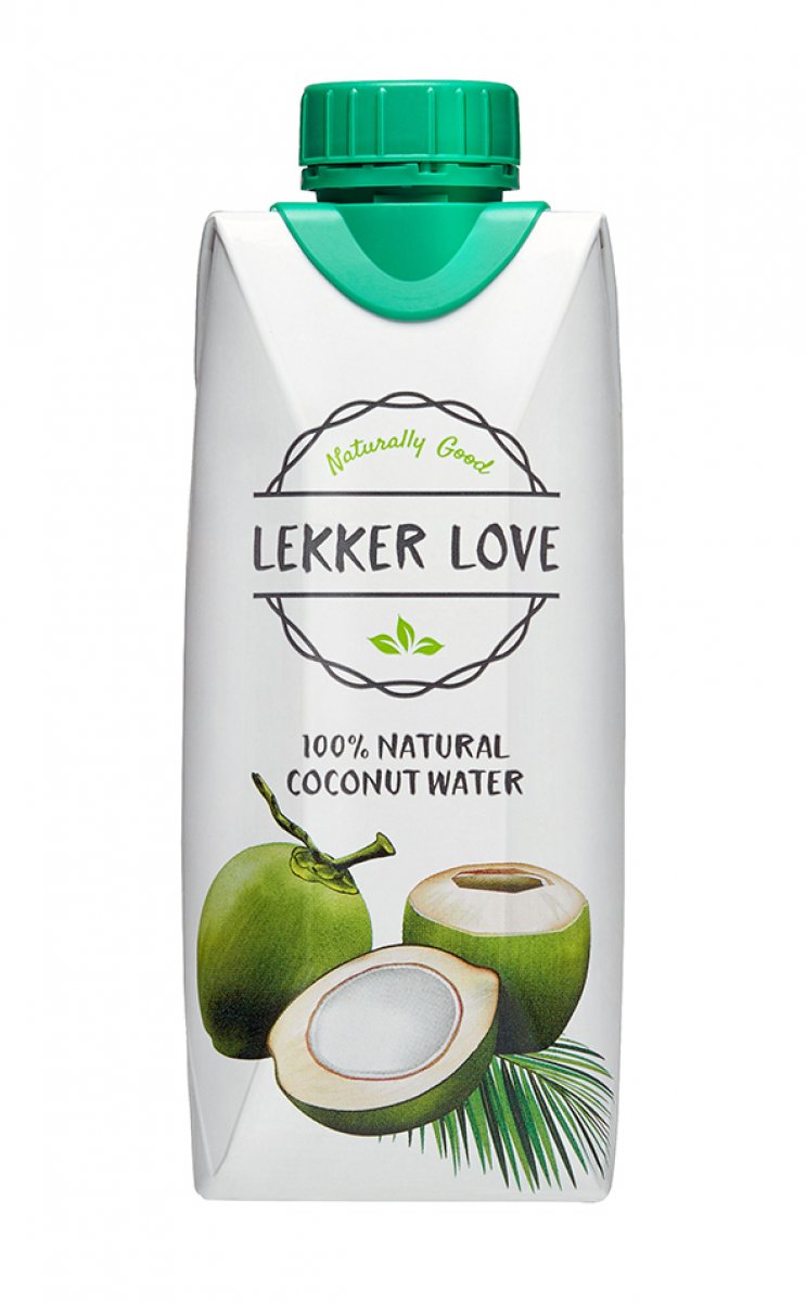 LEKKER LOVE Kokoswasser im 0,33 L Tetra Pak