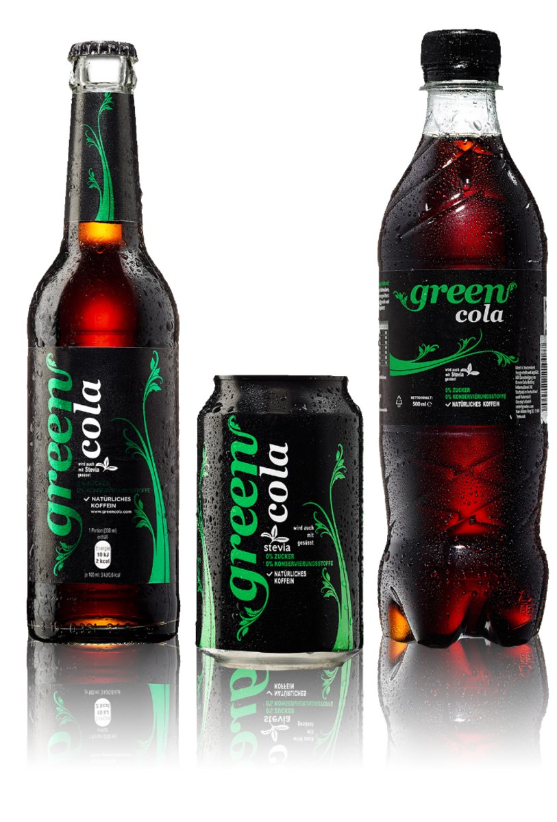 Green Cola Germany präsentiert neue Stevia-Limonaden